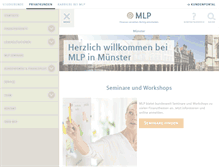 Tablet Screenshot of mlp-muenster.de